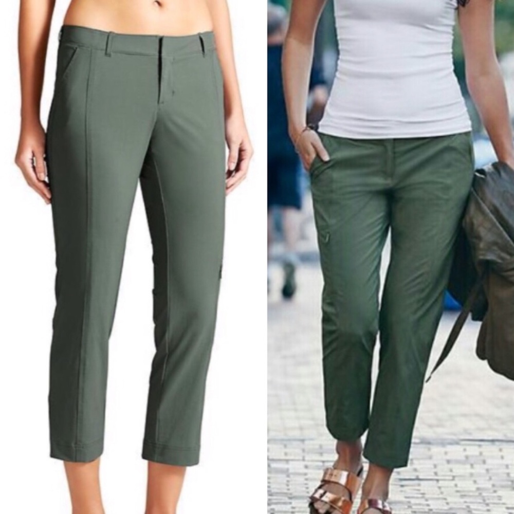Athleta Palisades Green Pants 8
